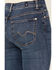 Image #2 - 7 For All Mankind Women's Dark Wash Soho Mid Rise Embellished Bootcut Stretch Denim Jeans, Dark Wash, hi-res