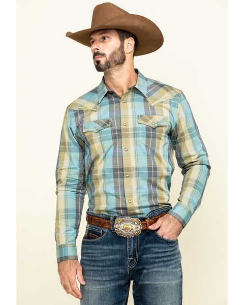 Image #1 - Cody James Men's Had My Druthers Plaid Long Sleeve Western Shirt , , hi-res