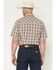 Image #4 - Wrangler Retro Men's Plaid Print Short Sleeve Snap Western Shirt, Brown, hi-res