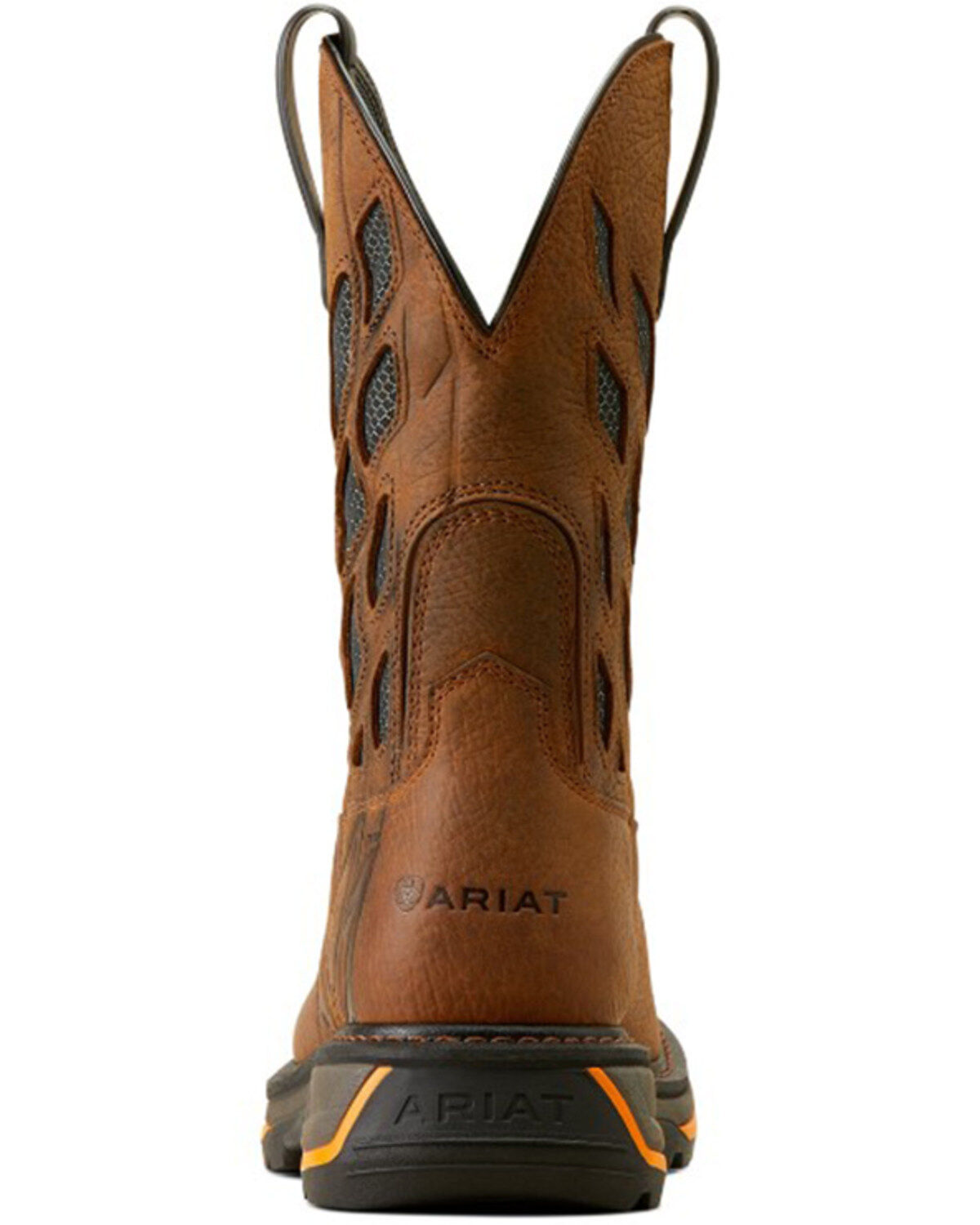 Image #3 - Ariat Men's Big Rig VentTek Work Boots - Soft Toe, Brown, hi-res