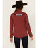 Image #4 - Shyanne Women's Kalo Embroidered Softshell Jacket, Brick Red, hi-res