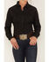 Rough Stock by Panhandle Women's Lurex Stripe Long Sleeve Snap Western Shirt, Black, hi-res