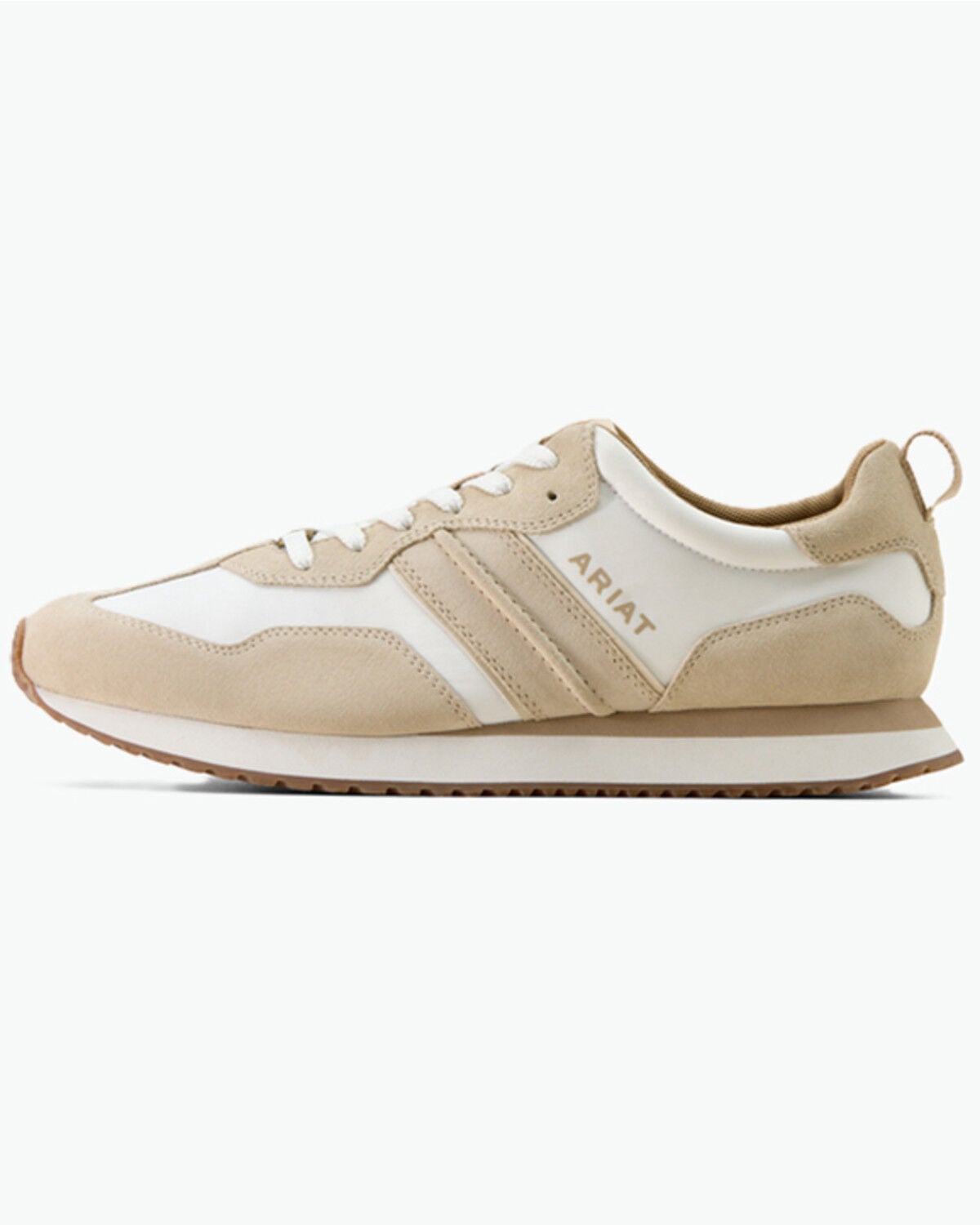 Image #2 - Ariat Men's Ranch Runner Shoes, Cream, hi-res