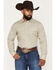 Image #1 - Gibson Trading Co Men's Mister Furley Geo Print Long Sleeve Snap Western Shirt - Tall, Cream, hi-res