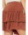 Free People Women's Ruffles In The Sand Skirt, Rust Copper, hi-res