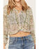 Image #3 - Shyanne Women's Long Sleeve Print Woven Tunic, Sage, hi-res