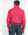 Image #2 - Resistol Men's Connemara Med Plaid Long Sleeve Western Shirt , Pink, hi-res