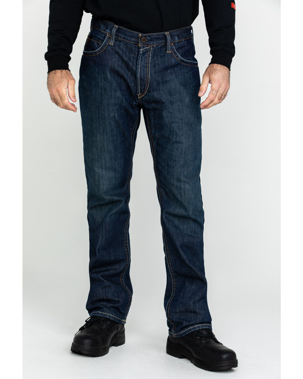 Image #2 - Ariat Men's Shale Fire Resistant Work Denim, Denim, hi-res