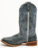 Image #3 - Laredo Women's Chic Western Boots - Broad Square Toe, Blue, hi-res