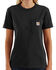 Carhartt Women's Workwear Short Sleeve Pocket T-Shirt, Black, hi-res