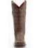 Image #3 - Ferrini Women's Rusty Caiman Print Western Boots - Broad Square Toe, Rust, hi-res