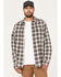 Image #1 - Brothers and Sons Men's Everyday Plaid Long Sleeve Button Down Western Flannel Shirt, Sand, hi-res