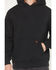 Image #3 - Hawx Men's Grit Garment Dyed Hooded Sweatshirt, Black, hi-res