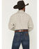 Image #4 - George Strait by Wrangler Men's Paisley Print Long Sleeve Button-Down Stretch Western Shirt - Tall, Brown, hi-res