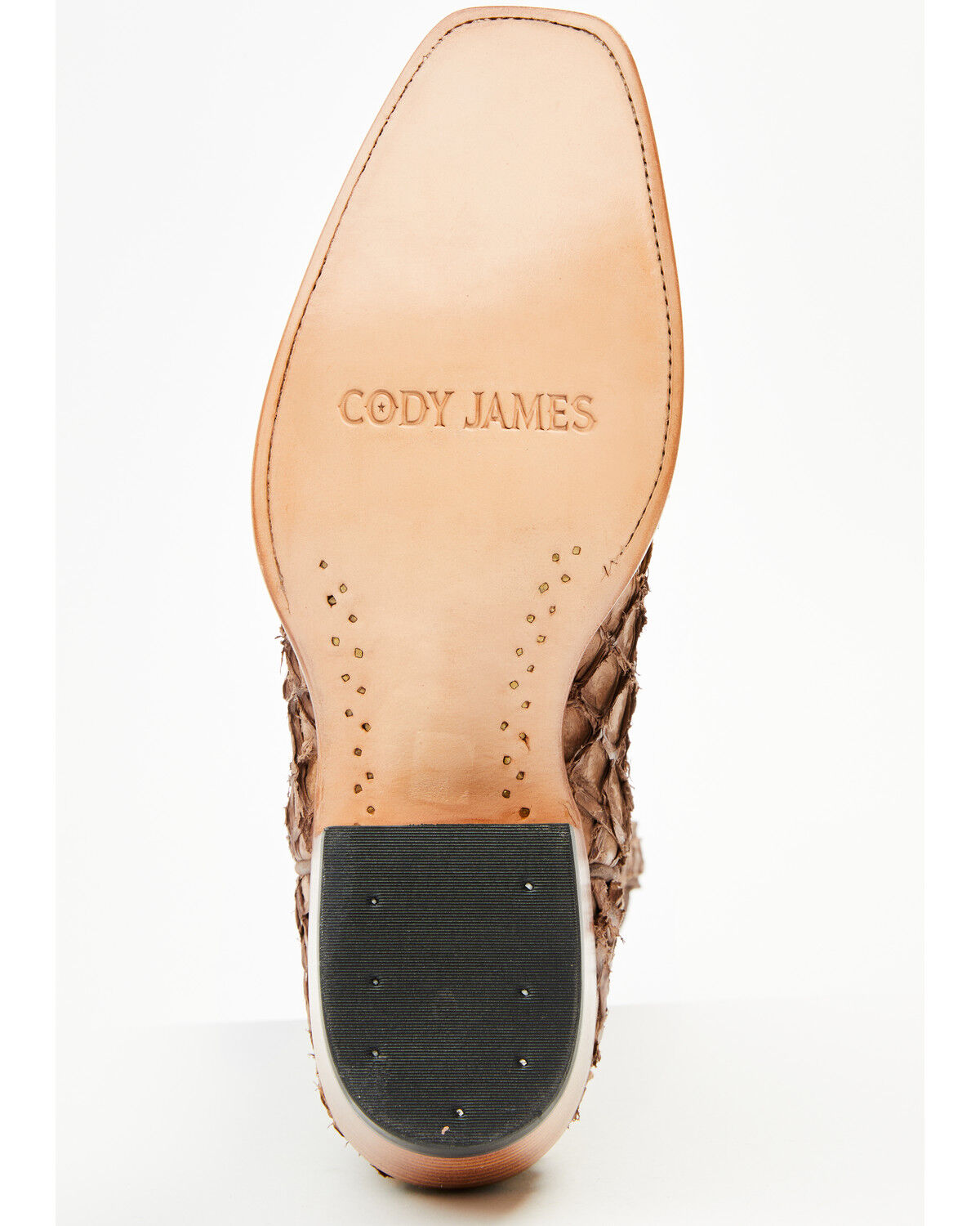 Image #7 - Cody James Men's Exotic Pirarucu Western Boots - Square Toe, Brown, hi-res