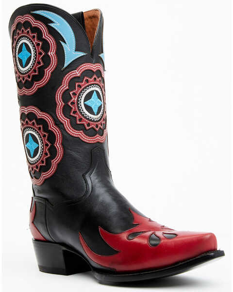 Dan Post Men's Cherokee Bill Western Boots - Snip Toe, Black, hi-res
