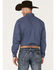 Cinch Men's Geo Print Long Sleeve Button Down Western Shirt , Royal Blue, hi-res