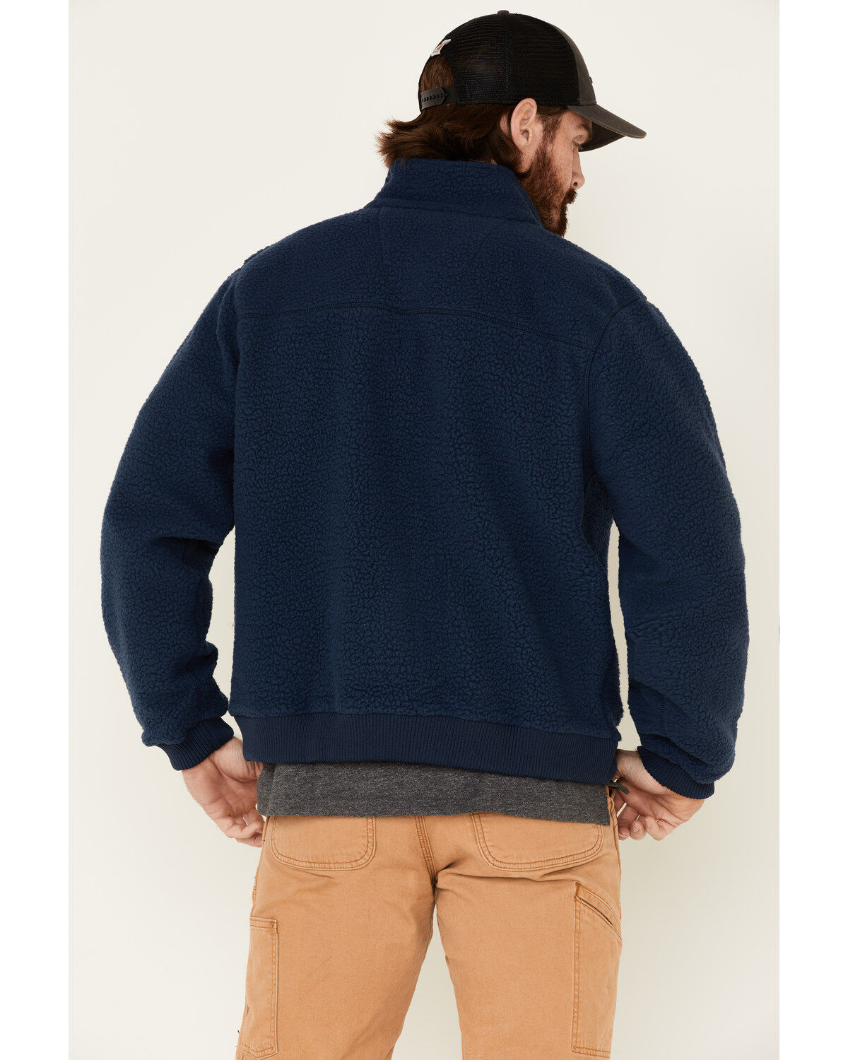 Image #4 - Carhartt Men's Fleece Zip-Front Work Jacket, , hi-res