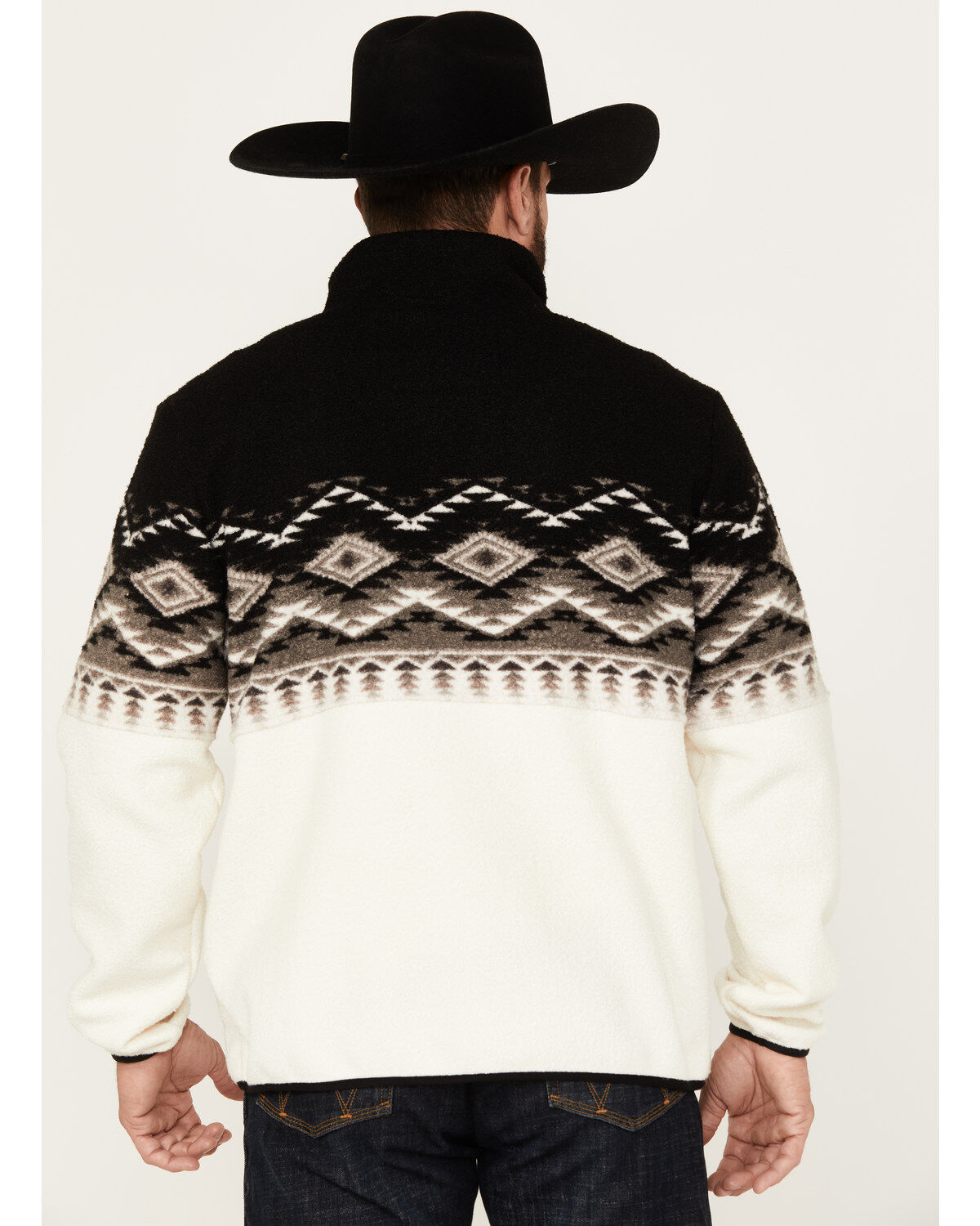 Image #4 - Powder River Outfitters by Panhandle Men's Southwestern Print Zip Pullover, , hi-res