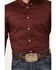 Cody James Men's Basic Twill Long Sleeve Button-Down Performance Western Shirt, Wine, hi-res