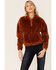 Idyllwind Women's Summit Sherpa Fleece Pullover , Pecan, hi-res