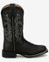 Image #2 - Justin Women's Stampede Della Performance Western Boots - Broad Square Toe, Black, hi-res