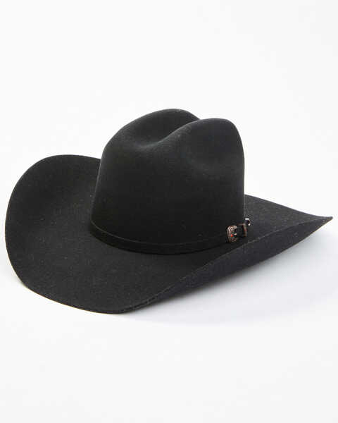 Cody James Men's 5X Self Band Cattleman Fur Blend Western Hat - Black ...