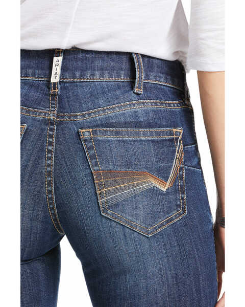 Image #5 - Ariat Women's R.E.A.L. Perfect Rise Analise Stackable Straight Leg Jeans, Blue, hi-res