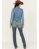 Image #3 - Ariat Women's Medium Wash Mid Rise Michela Straight Stretch Jeans, Medium Wash, hi-res