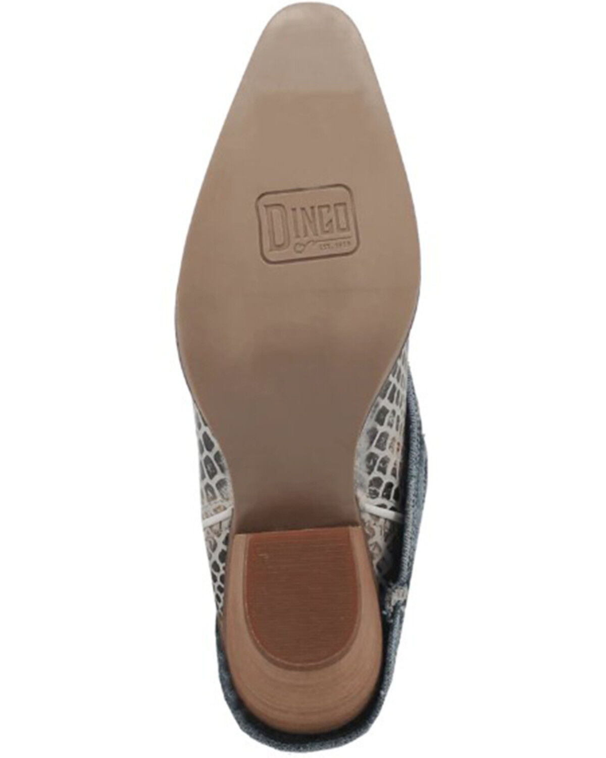 Image #7 - Dingo Women's Shabby Leather Western Boots - Snip Toe, Blue, hi-res