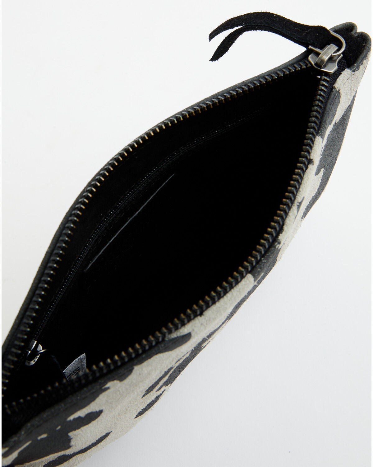 Image #4 - Shyanne Women's Cow Print Suede Wristlet, Black, hi-res