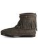 Minnetonka Women's Hi Top Back Zip Boots, Grey, hi-res