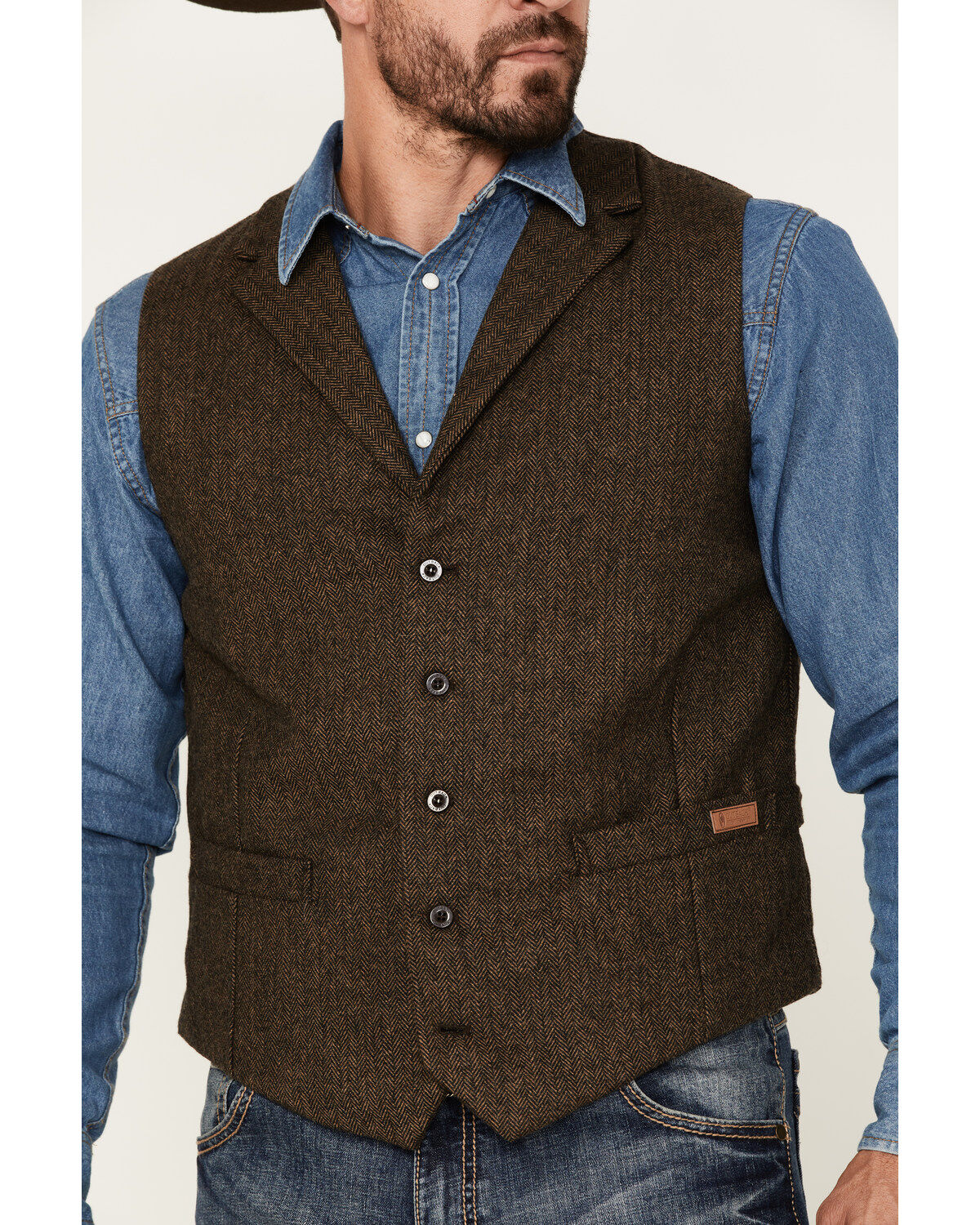 Image #3 - Outback Trading Co. Men's Brown Jessie Vest , , hi-res
