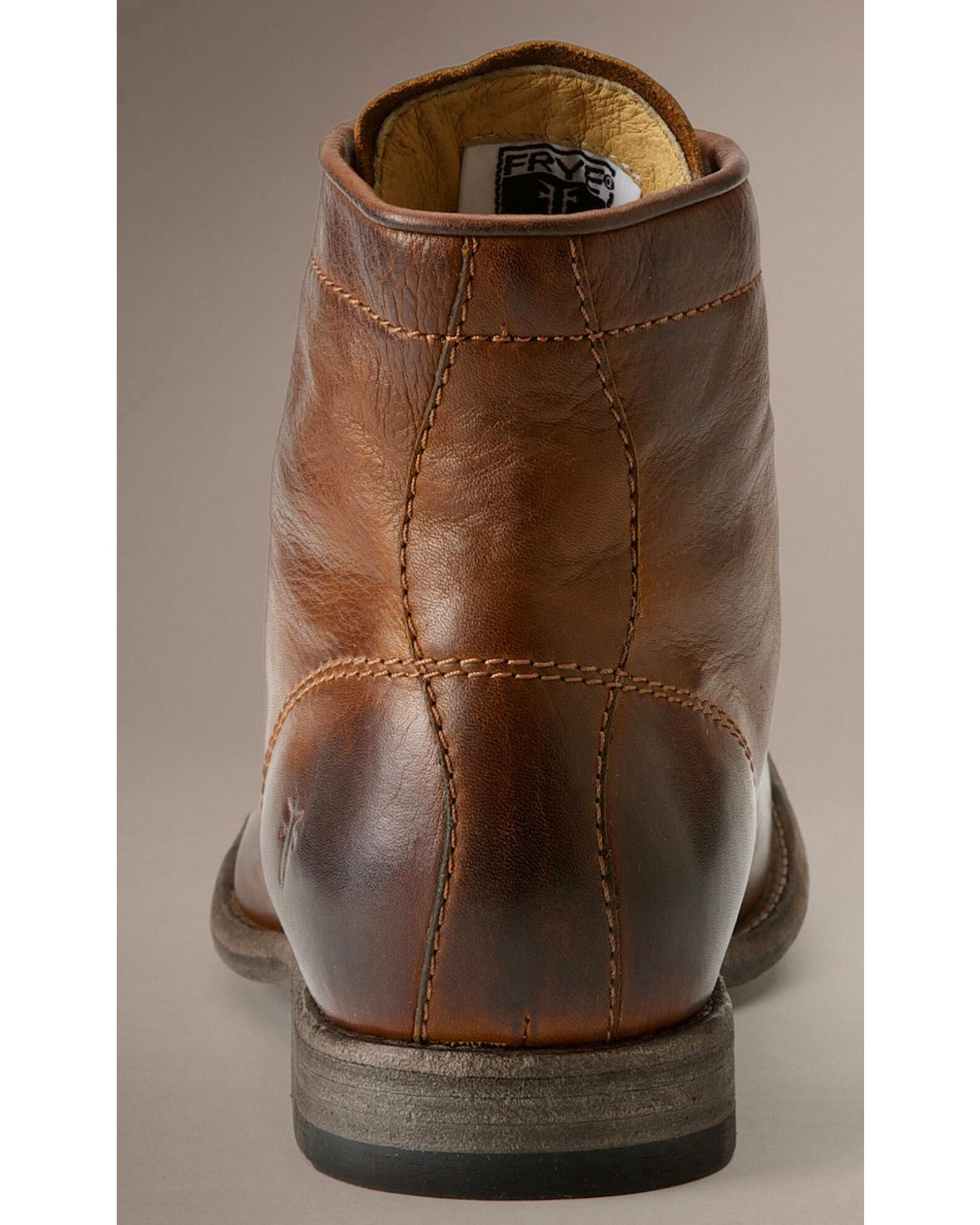 Frye tyler lace up womens cognac shop