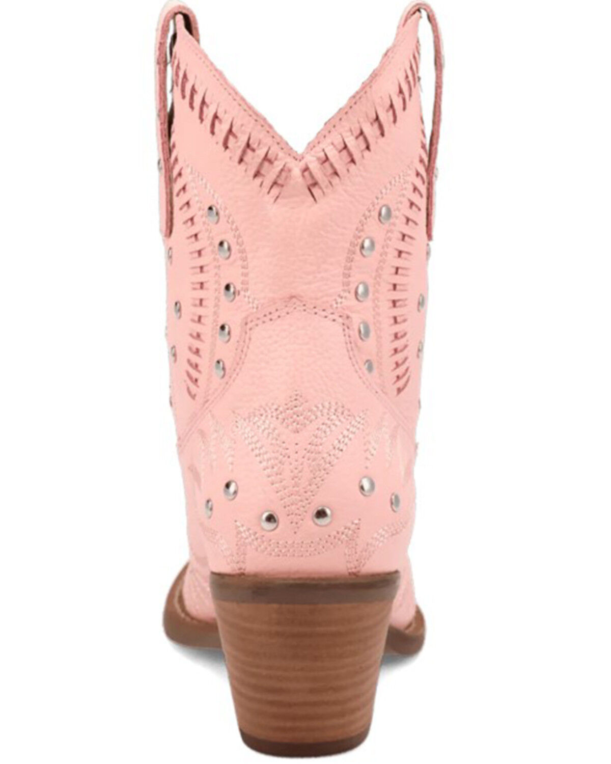 Image #5 - Dingo Women's Precious Studded Western Boots - Round Toe, Pink, hi-res