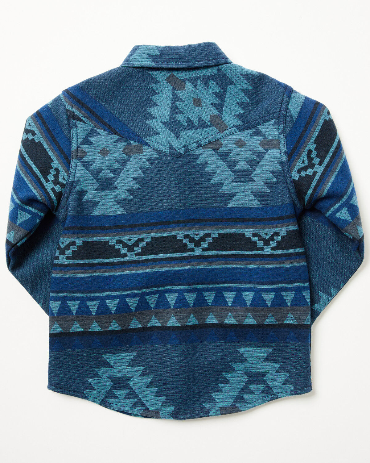 Image #3 - Cody James Toddler Boys' Rosewell Southwestern Print Button-Down Flannel Shirt Jacket, Blue, hi-res