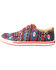 Twisted X Women's Hooey Multi Southwestern Print Causal Lace-Up Loper - Moc Toe , Multi, hi-res