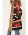 Image #3 - Panhandle Women's Southwestern Print Faux Fur Trim Cardigan, Black, hi-res