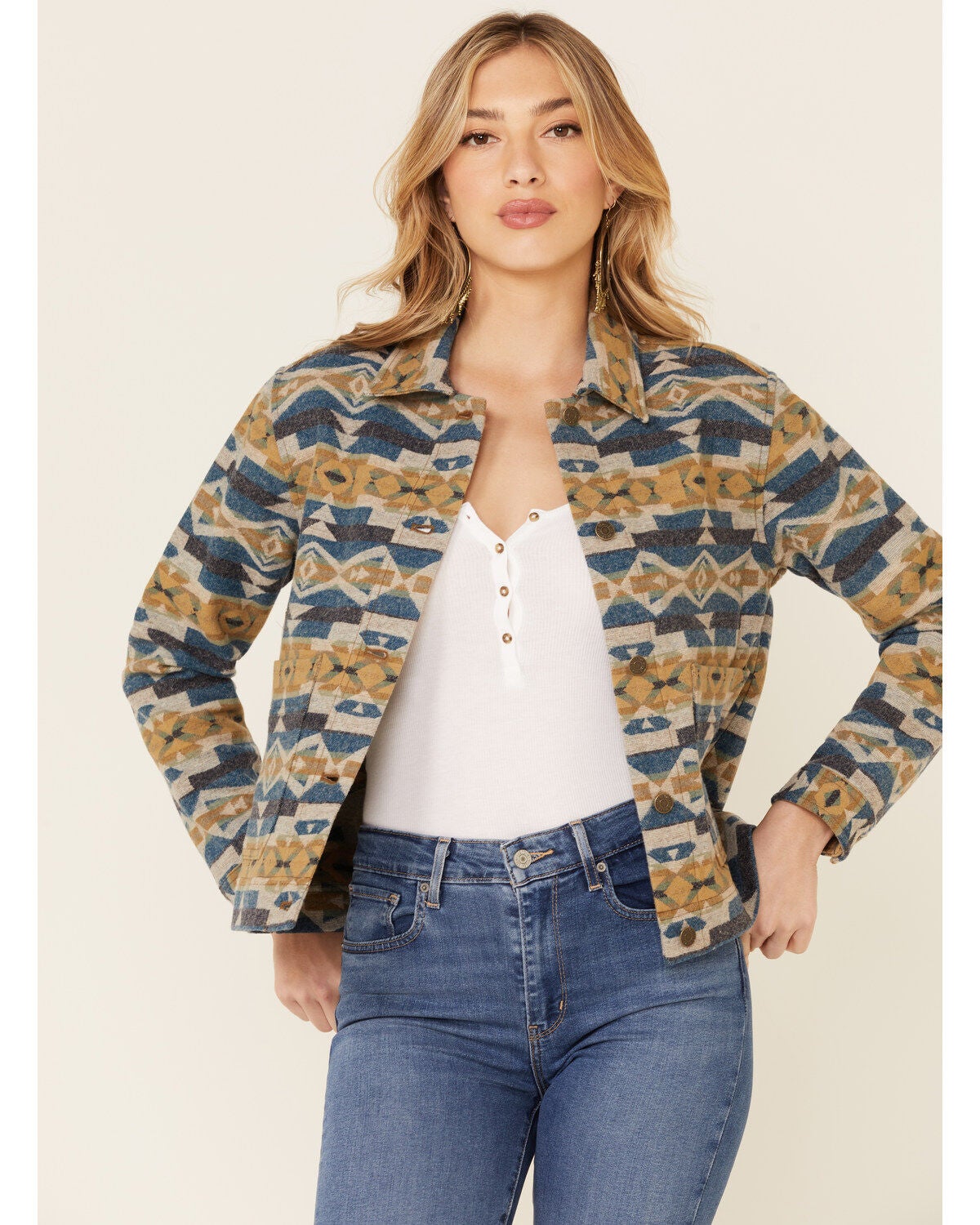 Pendleton Women's Navy Cardwell Wool Jacket
