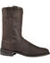 Old West Men's Roper Western Boots - Round Toe, Distressed, hi-res