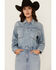 Image #3 - Levi's Premium Women's Light Wash Western Denim Midi Dress, Light Wash, hi-res