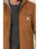 Image #4 - Carhartt Men's Washed Duck Sherpa Lined Hooded Work Jacket, Brown, hi-res