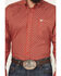 Image #3 - Cinch Men's Geo Print Long Sleeve Button-Down Stretch Western Shirt, Red, hi-res