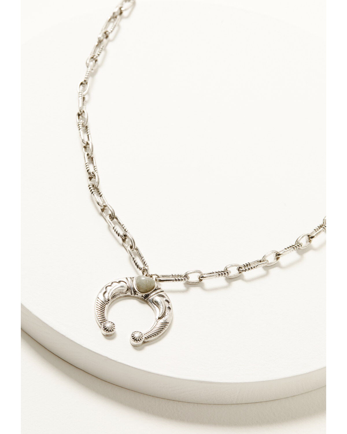 Shyanne Women's Soleil Squash Blossom Silver Necklace, Silver, hi-res