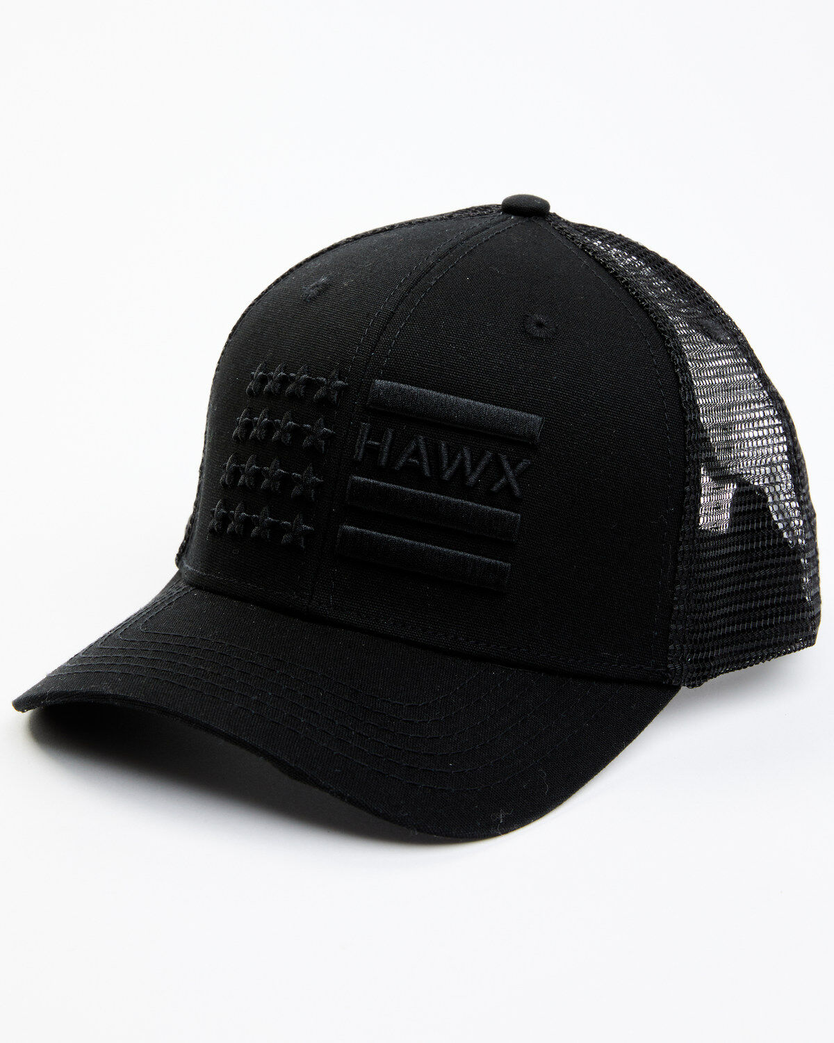 Image #1 - Hawx Men's Stars & Stripes Logo Ball Cap, Black, hi-res