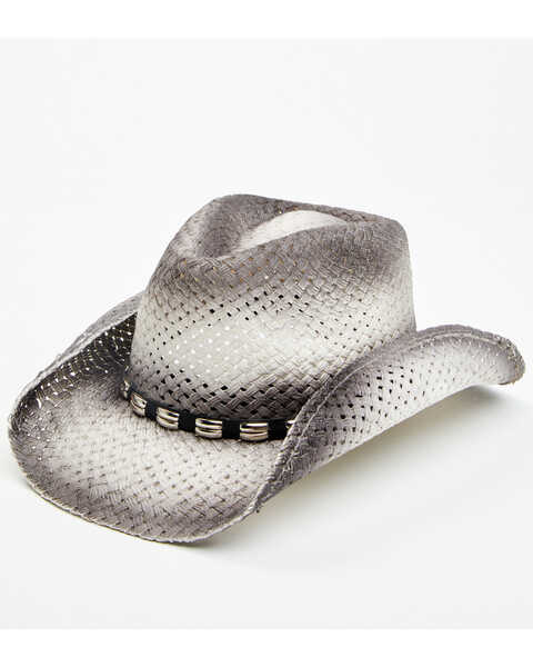 Cody James Men's Ombre Grey Bartolome Straw Hat, Grey, hi-res