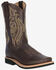 Image #1 - Smoky Mountain Men's Hidalgo Performance Western Boots - Broad Square Toe, Chocolate, hi-res