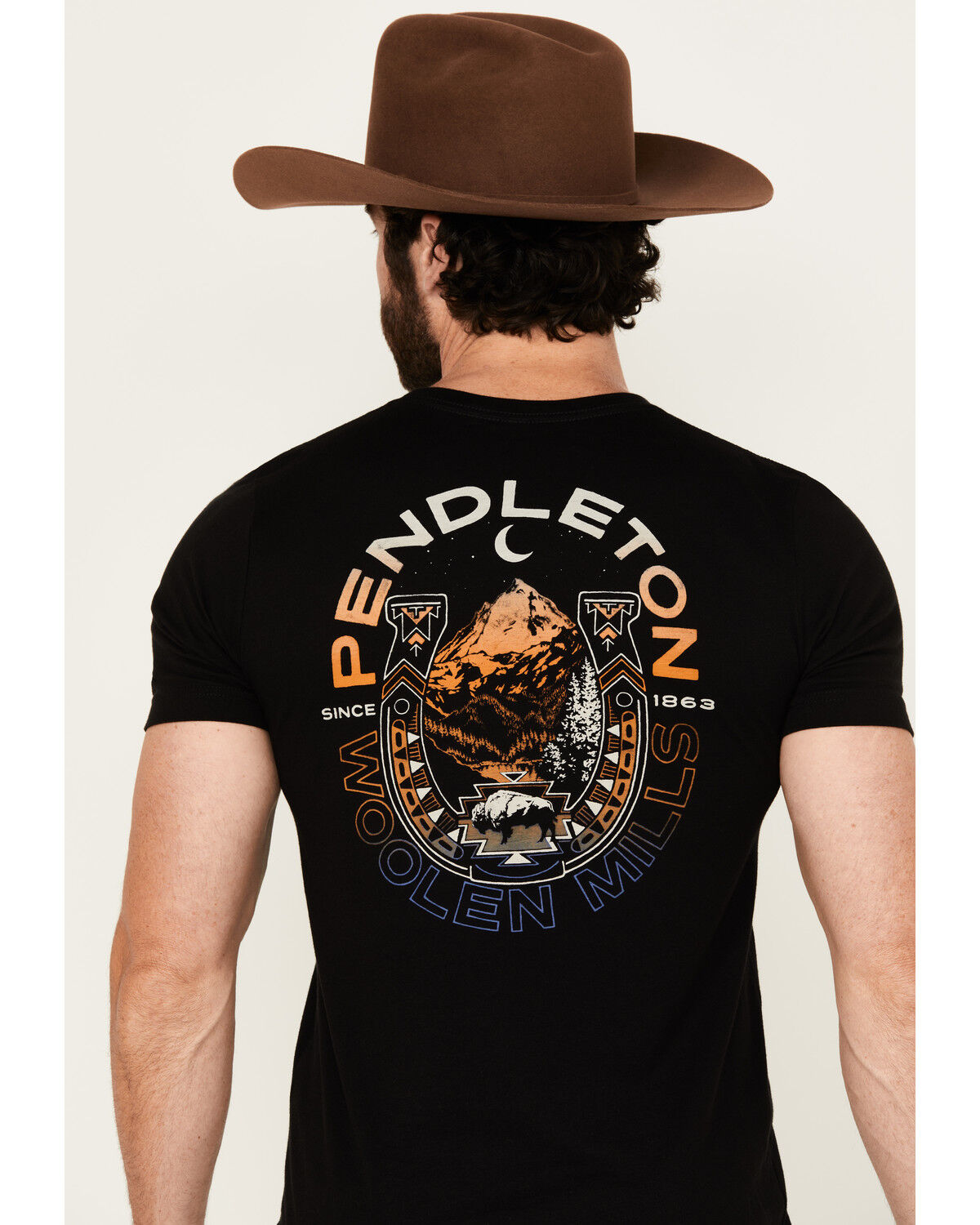 Image #4 - Pendleton Men's Horseshoe Scenic Logo Short Sleeve Graphic T-Shirt, , hi-res