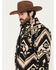 Image #2 - Wrangler Men's Lightweight Full Zip Southwestern Print Sherpa Jacket, Black, hi-res