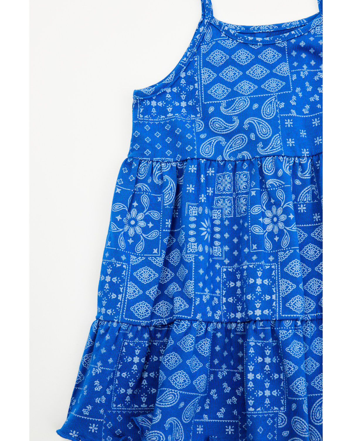Image #2 - Wrangler Toddler Girls' Bandana Print Dress and Diaper Cover - 2 Piece, Blue, hi-res